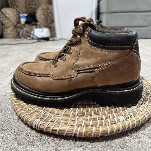 Arizona Jean Company Men’s Lace Up Chukka Ankle Boots Leather in Brown 8 main image 8